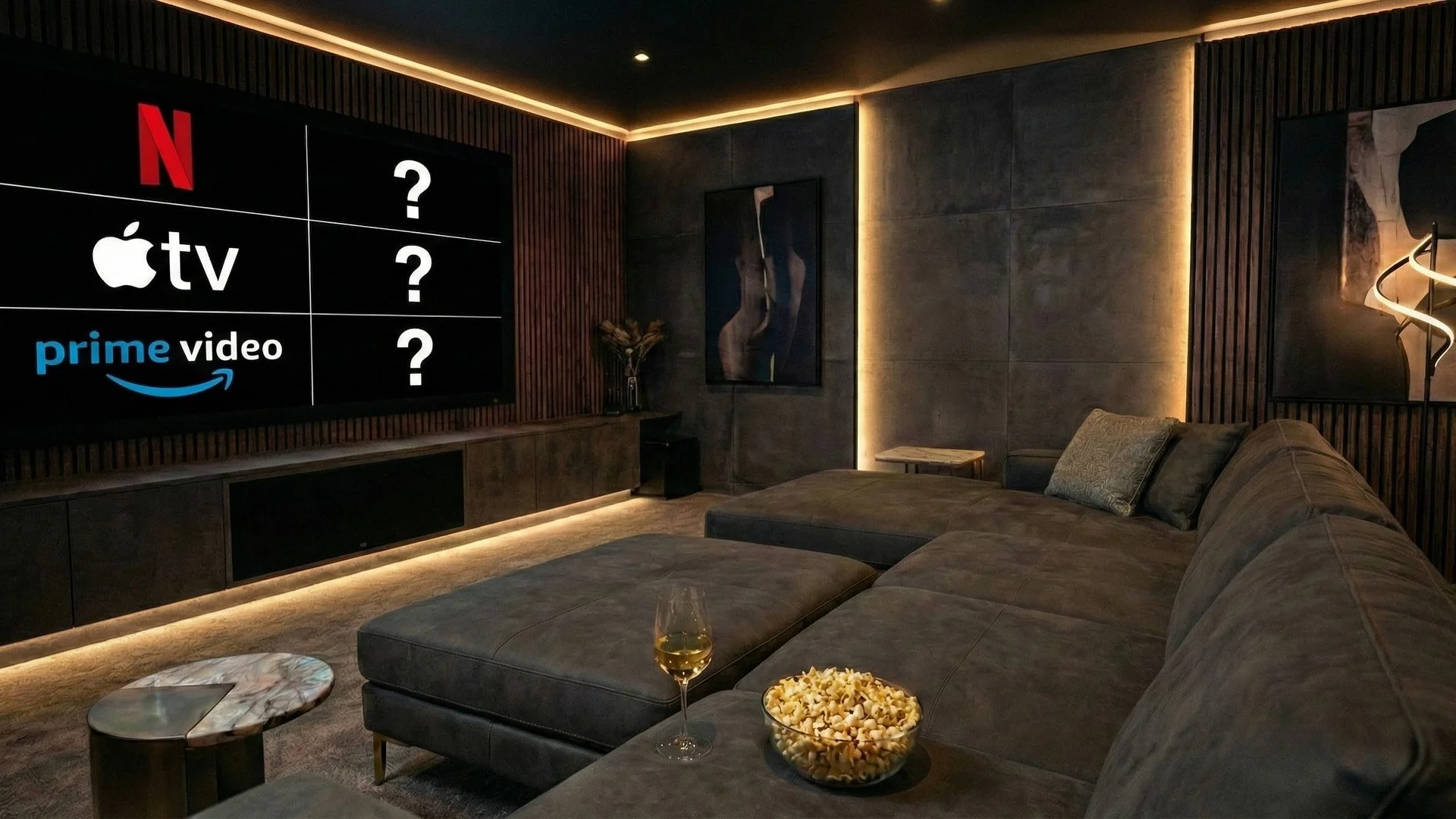 Premium cinema room background
